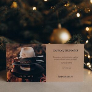 Dovanų kuponas skrybėlei